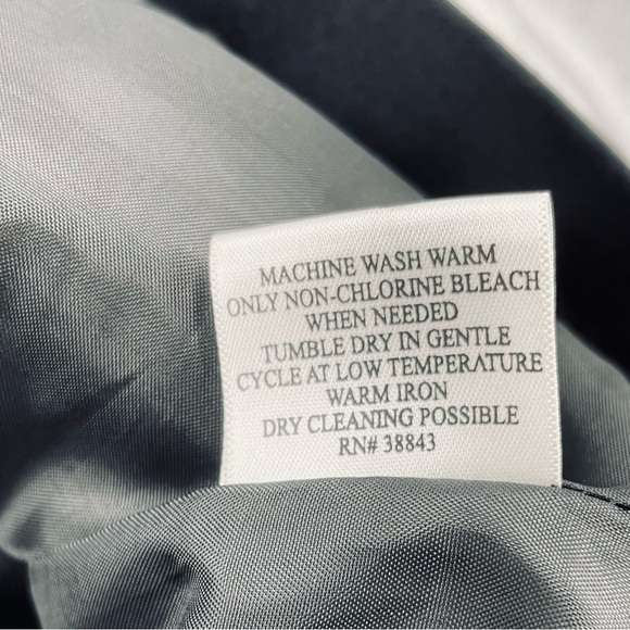 Talbots Cotton Lined Pockets Substantial Shoulder Pads Button Detail Jacket Coat - Picture 7 of 9